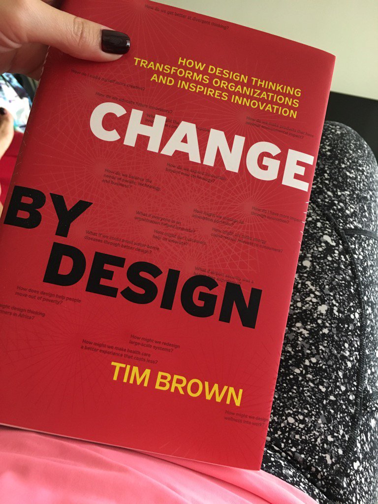 amandajlarsen's tweet photo. A little light lazy post-gym Saturday reading #designthinking #letschangeitup #levelup #manilovebooks https://t.co/7d9MAcZKCi