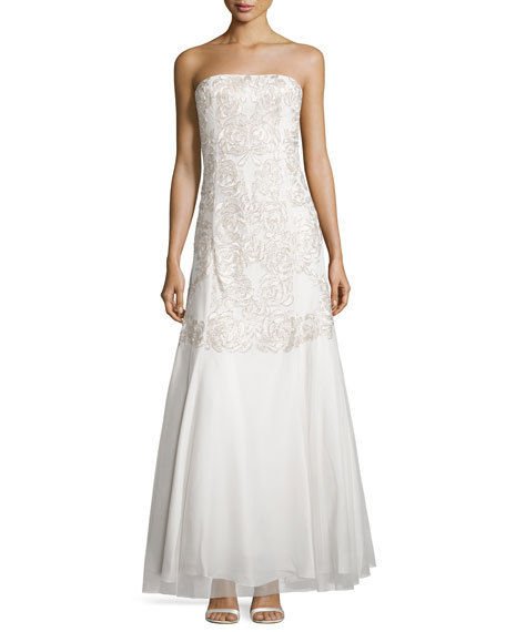 WeddingsJust4u's tweet photo. #Weddings #Bridal New Aidan Mattox Women's Long Strapless Embellished Bridal Wedding Gown Size 6 https://t.co/K64qL1D96i #Bride https://t.co/1laE5r6uZS