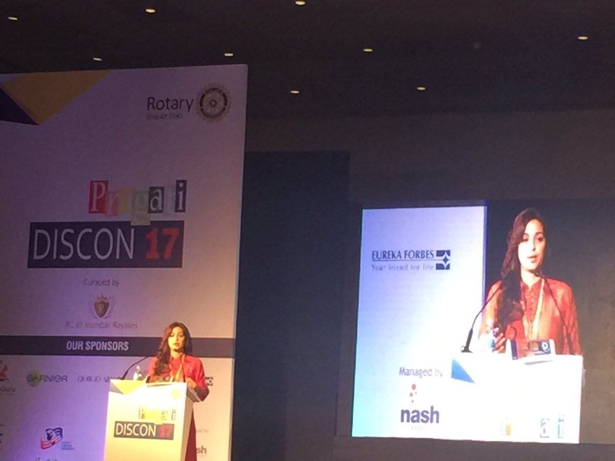 rushvasa's tweet photo. Amazing awakening speech by @iam_juhi on how harmful Plastic is at #Rotary #Discon.. https://t.co/6fK0Wbty98