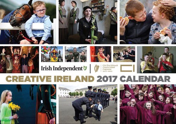 Independent_ie's tweet photo. Today's Irish Independent newspaper has a special, free #2017 #CreativeIreland calendar #HappyNewYear2017 https://t.co/gWvSeRxyUP