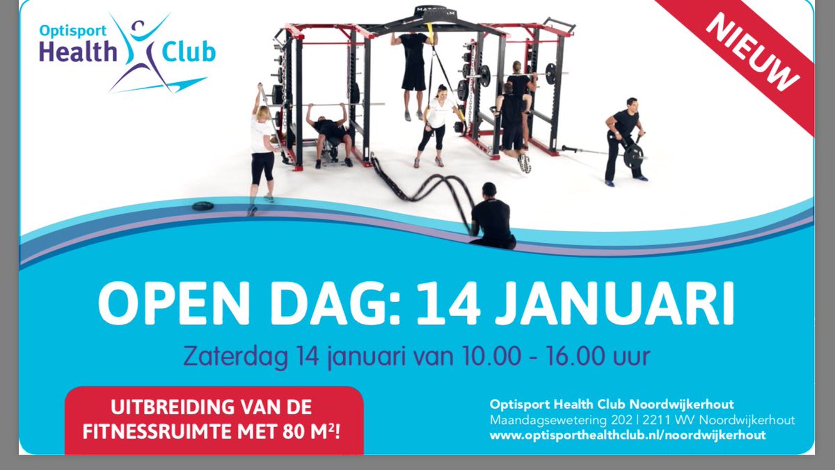 OptisportNWH's tweet photo. Open Dag Zaterdag 14 Januari op onze Club 10:00-16:00 kom jij ook ? https://t.co/PJix2bOxNM