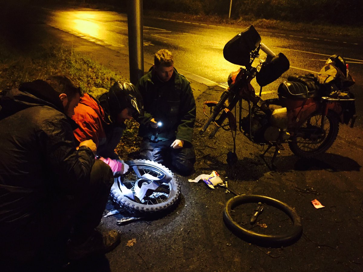 StepthroughCrew's tweet image. Our 4th puncture of the night!! Nothing of value comes easy!! @MCCTrials