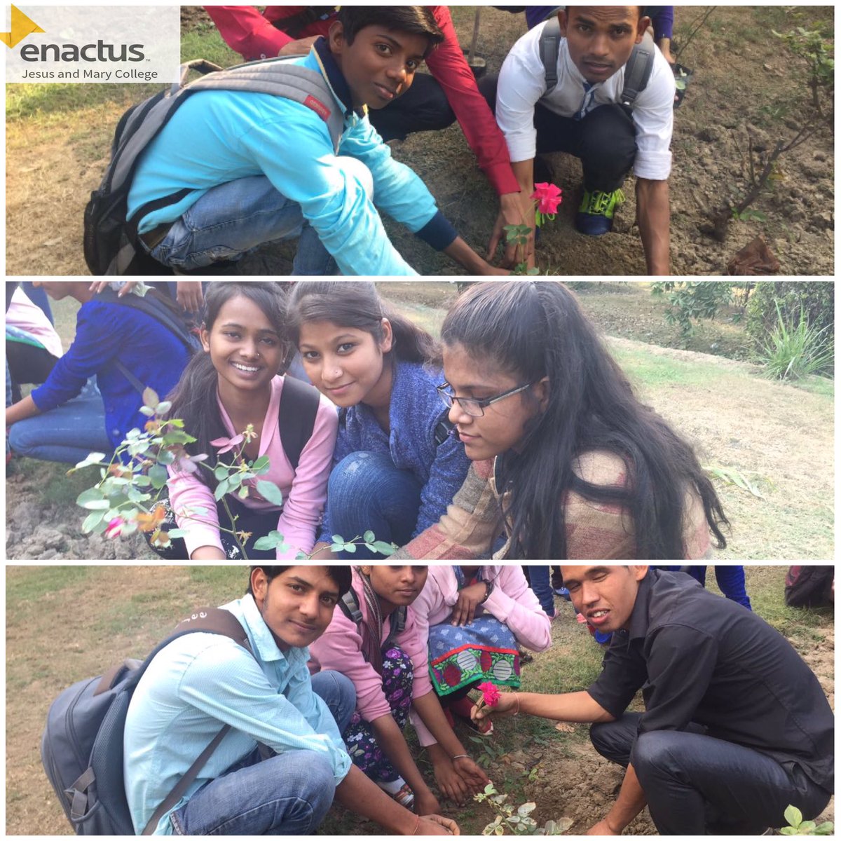 EnactusJmc's tweet photo. Our YEP members laid the foundation towards a greener and happier future.#gogeeen #growth #conviction #success #employementforall https://t.co/170ZHkOFw3