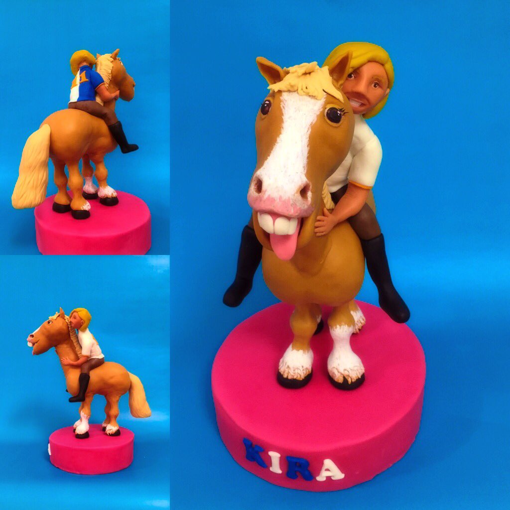 bysarasimone's tweet photo. Live like someone left the gate open! #cake #sugarart @itsabakingthing @CakeandBakeShow #horses #backenmachtglücklich #kids #party #girl https://t.co/pQphJV6ZUS