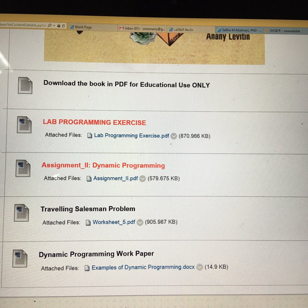 SalhaAlzahrani's tweet image. The work paper for Dynamic Programming has been uploaded

#ComputerAlgorithms