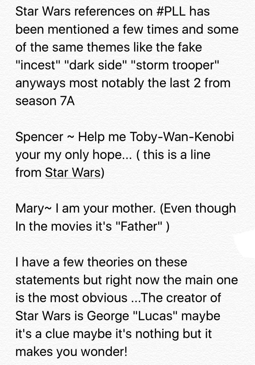 prettyliarsclue's tweet image. #PLLFunTheory Star Wars @SleepintheGardn @KeeganAllen @brendanrobinson 🌌🌈