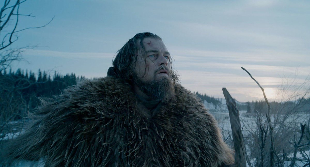 FilmsSaige's tweet image. Beautifully filmed, acted and edited. Leonardo DiCaprio earns his Oscar in this movie. #TheRevenant 8.2/10