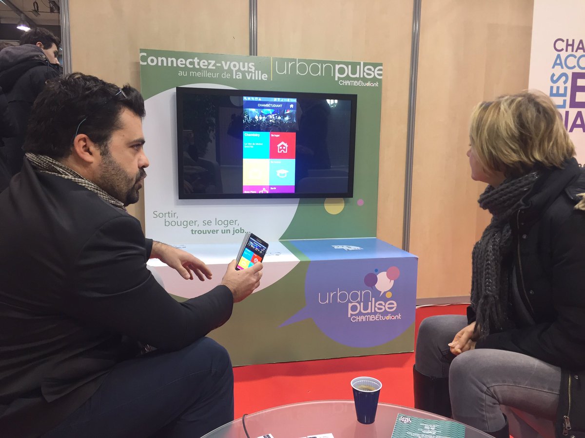 GrecoCl's tweet image. Demo en live de @UrbanPulse par Samuel @samcaill en charge de la vie étudiante de @VilledeChambery @letudiantsalon