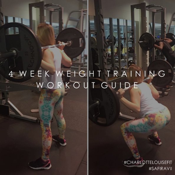 SAFIRAVII's tweet photo. Loving the 4 week weight training plan by @charlottelouisefit! https://t.co/ydN6sHCtBm https://t.co/R33r5XlKqx #fitnessblog #fitchick https://t.co/x5OGz0OEdm