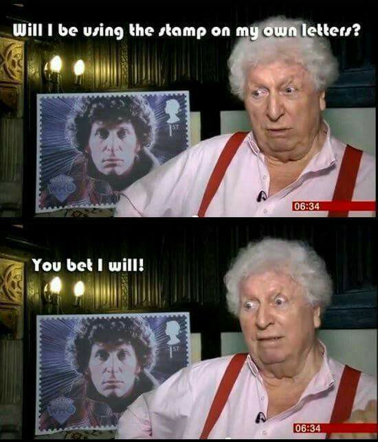 You go Dooctor! 

#DoctorWho #TomBaker