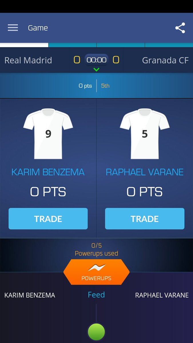 justgerian's tweet photo. I just drafted Karim Benzema &amp; Raphael Varane on @UltimateFanLive for #HalaMadrid v #Granada https://t.co/DndgKWv0a8