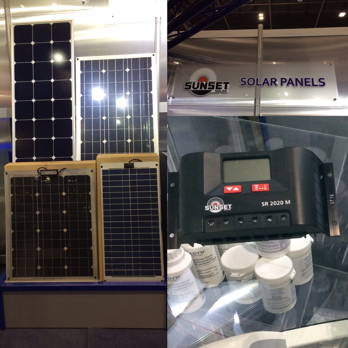 mactrashop's tweet photo. Come and see our brand new product #sunsetsolar on stand E041 @LondonBoatShow #LBS17 https://t.co/OkBQ7GtOtJ