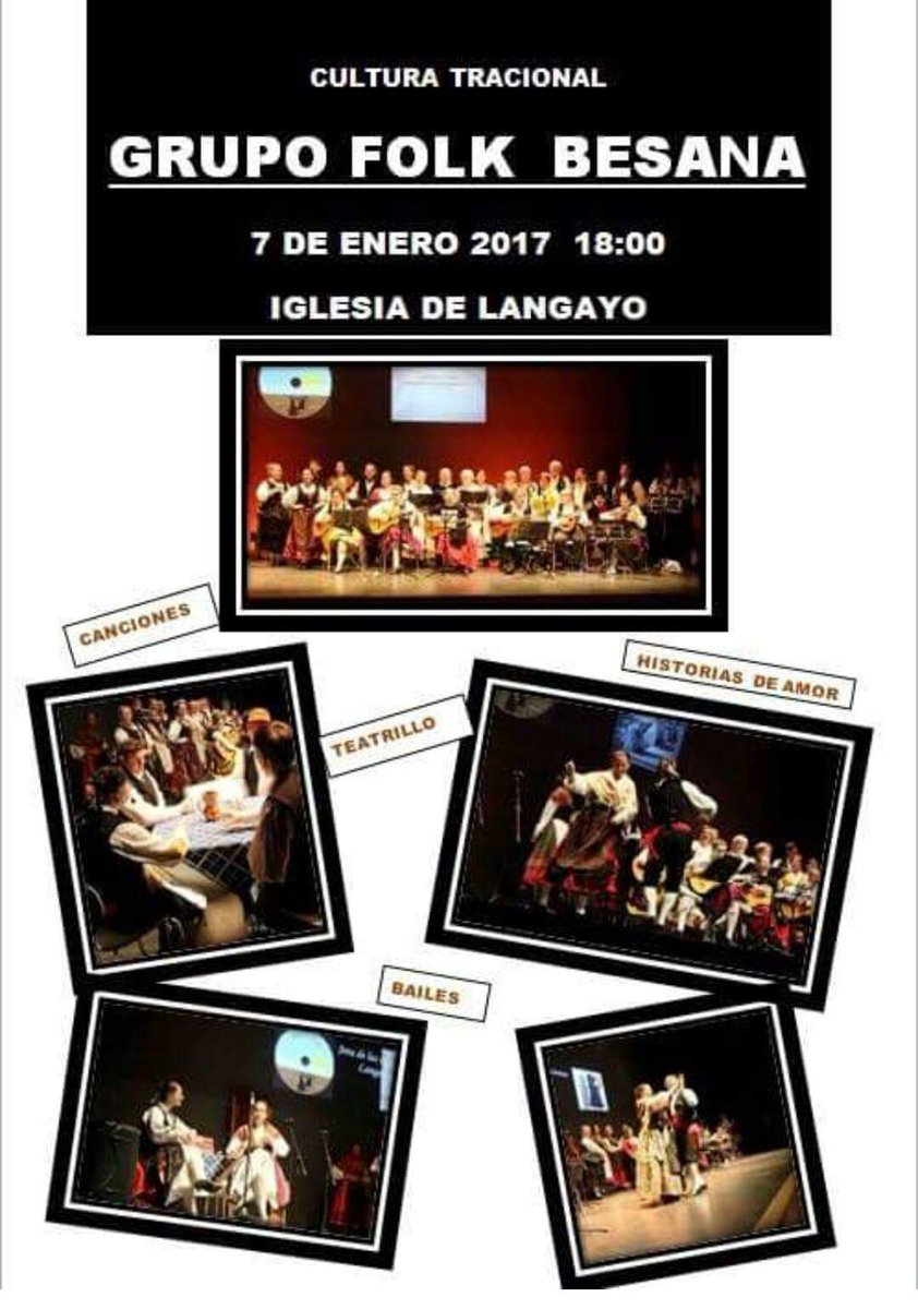 CYD_BESANA's tweet image. Hoy comenzamos el año con la actuación del grupo folk a las 18h en la iglesia del municipio de Langayo. Os esperamos