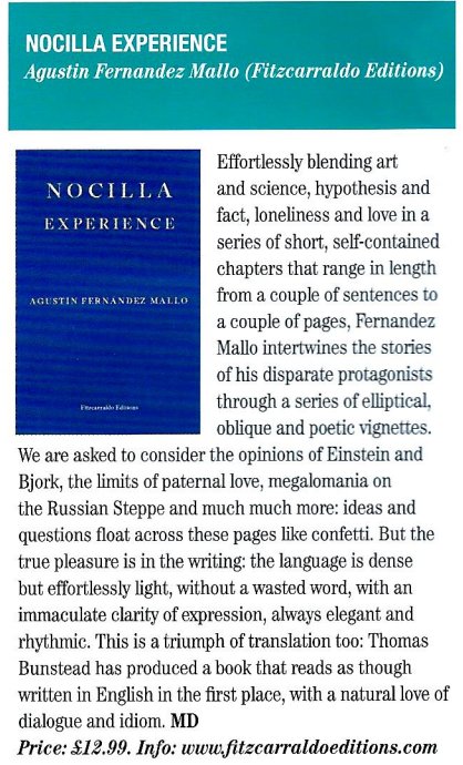 FitzcarraldoEds's tweet image. 'the true pleasure is in the writing ... this is a triumph in translation too' @Buzz_Magazine on NOCILLA EXPERIENCE @FdezMallo @thom_bunn: