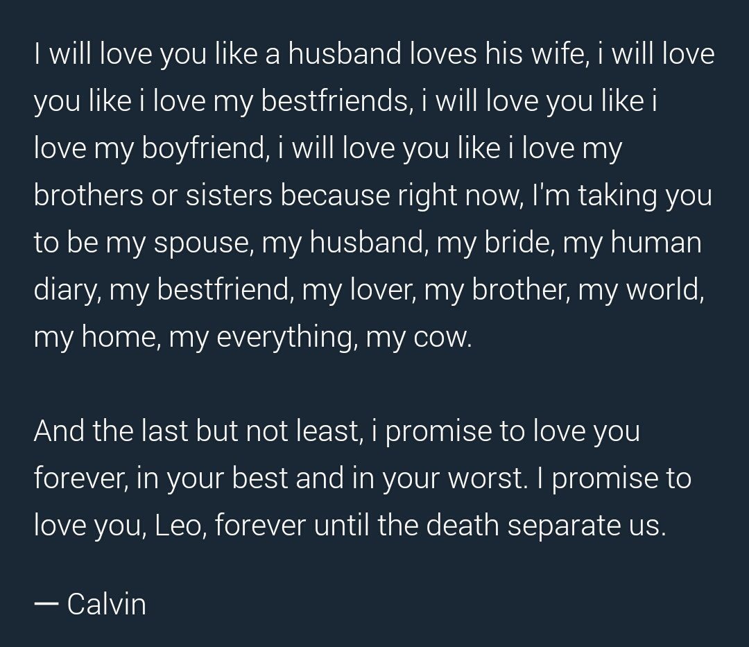 twelveserenades's tweet photo. ㅡ THE VOW #caleo https://t.co/jSSV4IoSJW