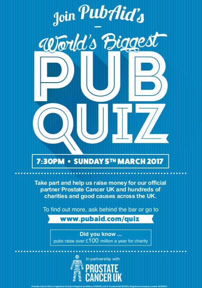 It's back in March! This years <a href="/pubaid/">Pub Aid</a>'s World's Biggest Pub Quiz, sign up today #BIImembers. worldsbiggestquiz.pubaid.com