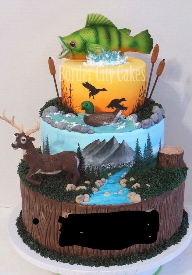 Happy Birthday, Eric Trump! I tried to find a hunting cake. This was the best I could find. 