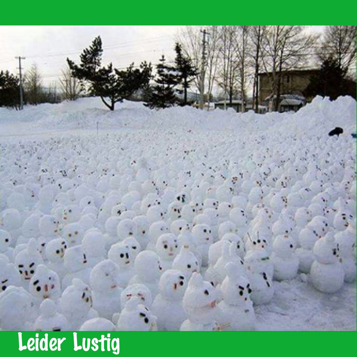 #Schneemann gebaut?