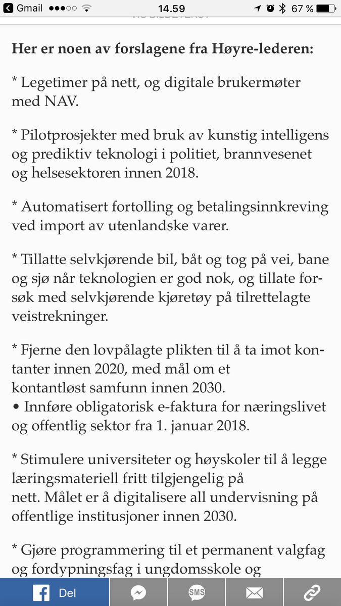 ErlendSogn's tweet photo. Kom igjen Erna! Punkt nr 6 er det mest verdiskapende og produktivitets økende tiltaket du kan gjøre.Når signerer du? https://t.co/IPkb0EnFfZ