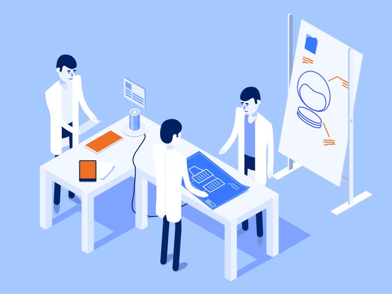 Scientists by Pawel Olek !! #dribbble #tech #design #webdesign #ux #ui