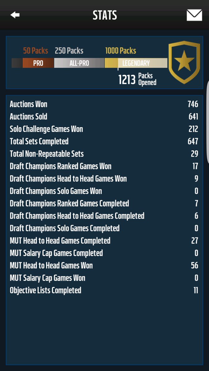MUTs_Greatest's tweet photo. Do I not get anything for surpassing 1000? @EASPORTS_MUT https://t.co/lQaC3yri5z
