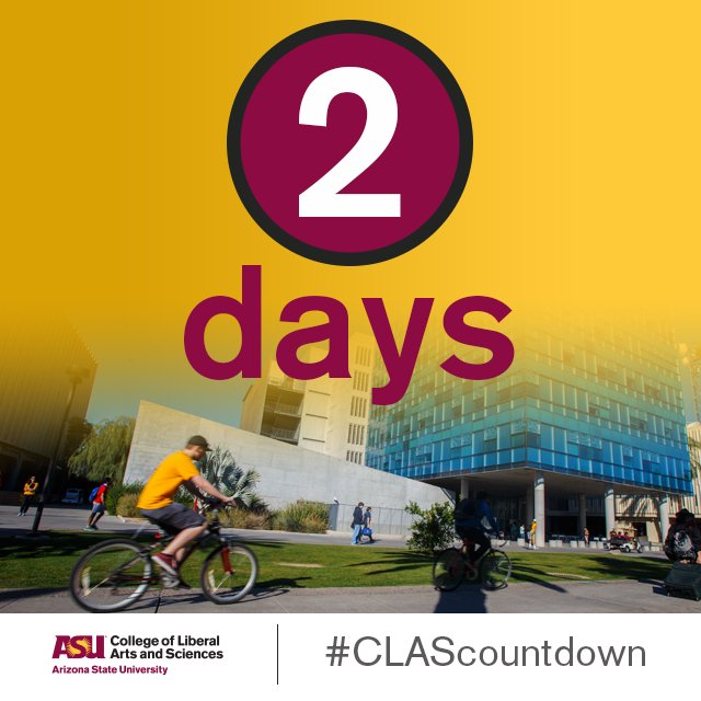 ASUTheCollege's tweet photo. Only two days left until the start of the new semester. Stock up on essentials at @SunDevilBooks! #CLAScountdown https://t.co/s8gNLSsOY8