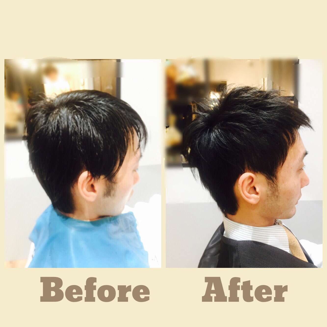 Thecume510 こんにちは メンズカットビフォーアフターです スーツに似合うすっきりショート ボリュームが欲しい方は トップだけポイントパーマをかけるのも おすすめです 2ブロック メンズショート スーツに似合う ビフォーアフター 海老名