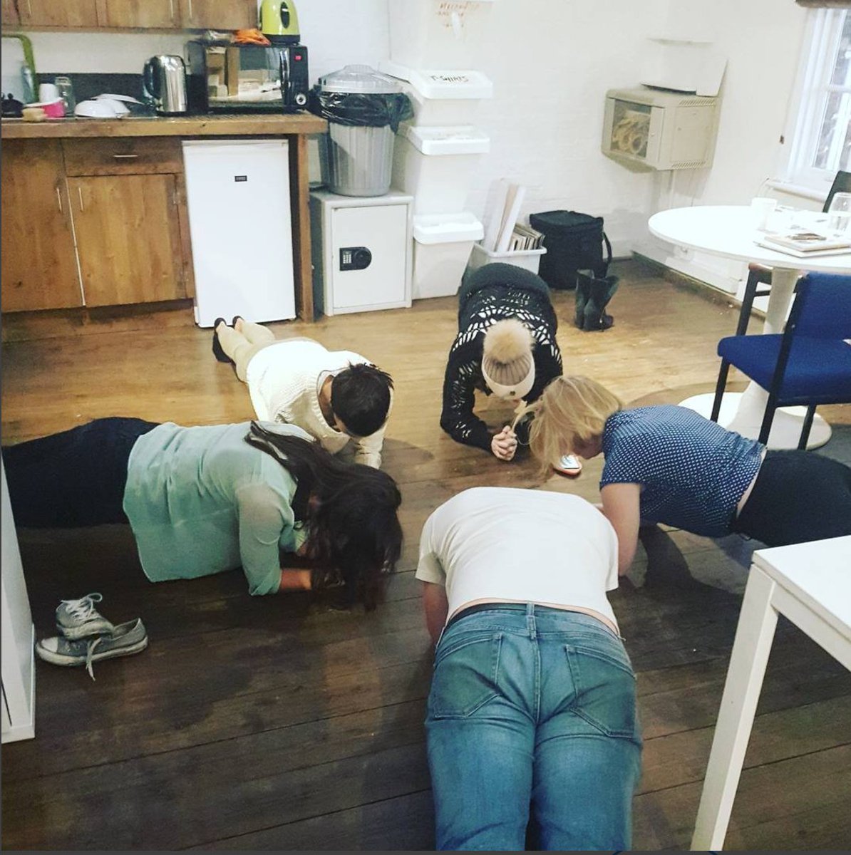 KERB_'s tweet photo. 1st week back in the office: dogs, death by donuts, plankathons + a charity kids quartet. #KERBLife #KERBCAMDEN READ👉https://t.co/xUC1rA478b https://t.co/QATxm0VAOb