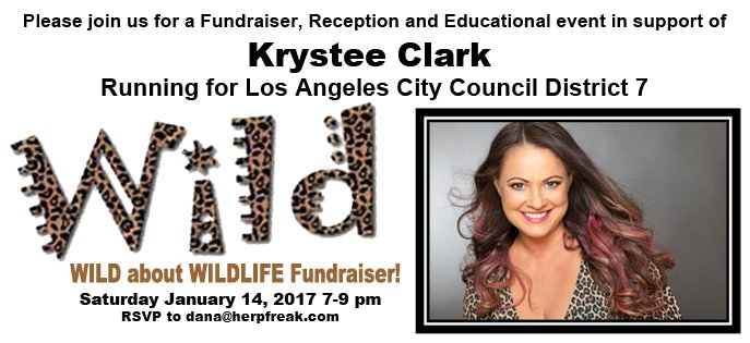 KrysteeClarkCD7's tweet photo. Want to help elect Krystee Clark to City Council? Attend the Wild for Wildlife fundraiser! Spread the word... #KCCD7 https://t.co/isRXwcm7qH https://t.co/sNTqTlEzl4
