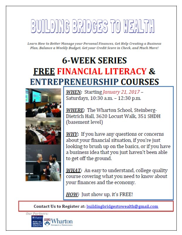 coachkahlil's tweet image. Expand your knowledge and bank account  FREE class #FinancialClasses #WhartonBusinessSchool