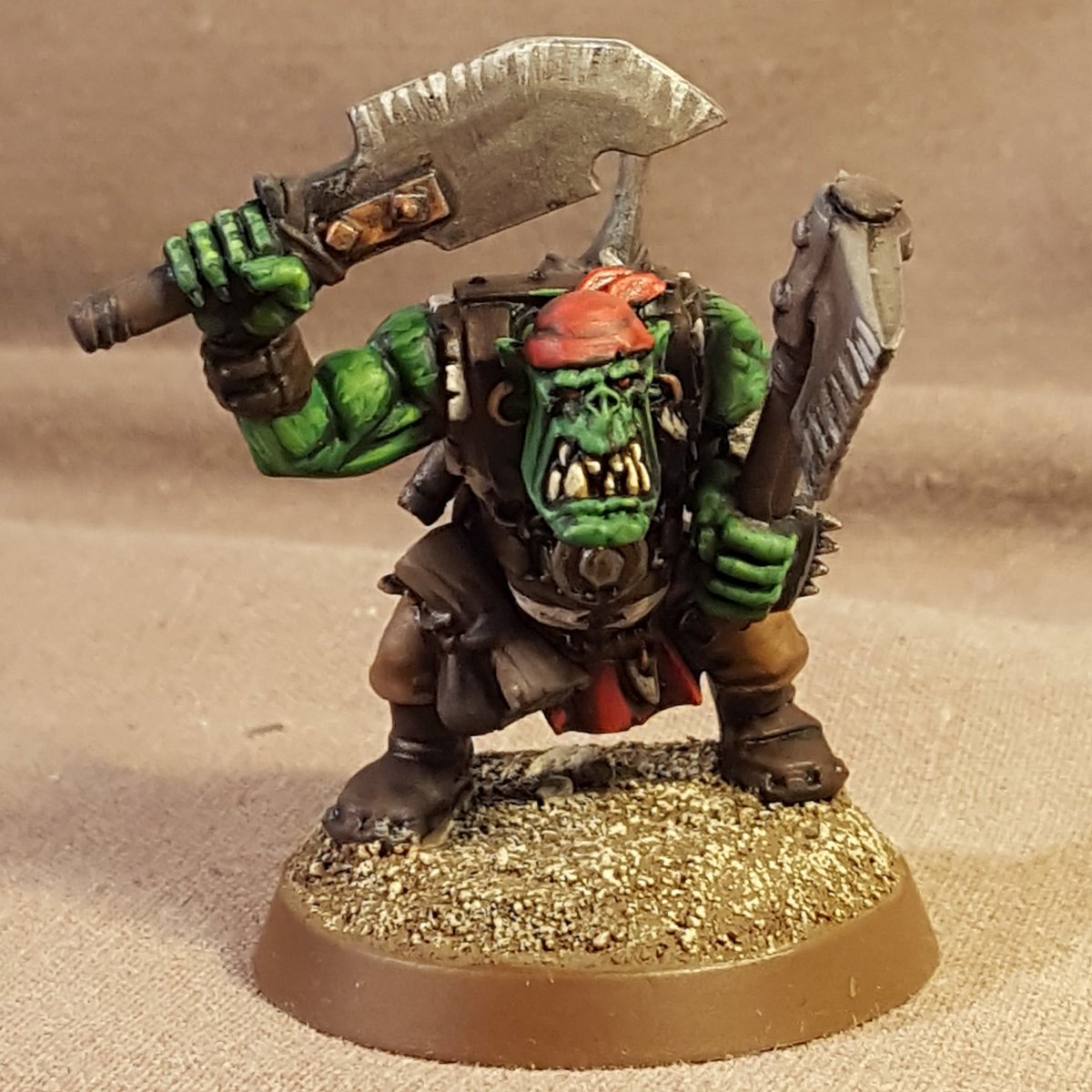 WarbossKurgan's tweet photo. With Floggin Morr, Sinker Gug & Bilge Badlug rebased #TheOgresuns are complete!
#IronfangPirates #Orruks #AgeOfSigmar https://t.co/jH8lMuPe4C