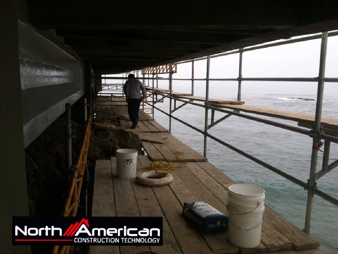 Sea Cliff #Villlas - #ConcreteRepair with #CarbonFiber on #Concrete Beam - work done by @AmericanRestore