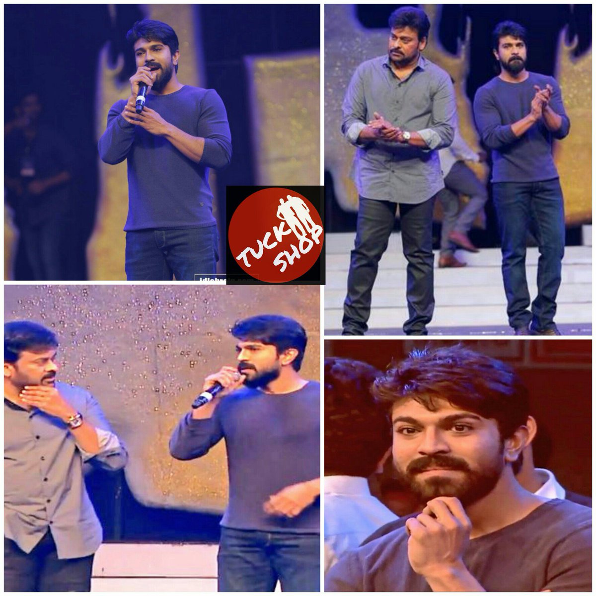 Tuckshawp's tweet photo. #Ramcharan Newlook 👌👌👌
Mr.C Stylish Producer..👍💪
#KhaidiNo150
#PreReleaseEvent
#BossIsBackfestival
#BossIsBackEvent https://t.co/mCH0GR95h7