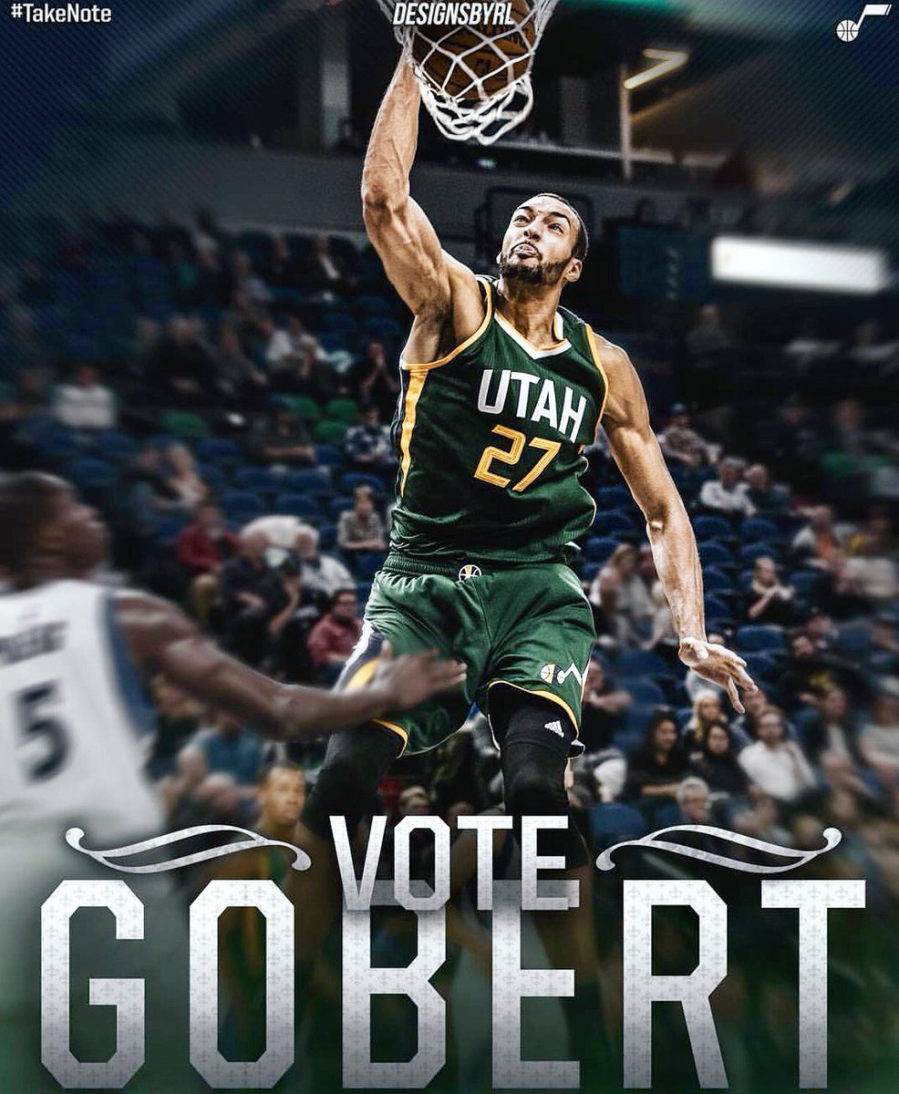 JazzNationNews's tweet photo. #NBAVote         Rudy Gobert 

#TakeNote         @UtahJazz

📸 https://t.co/05RTl5nB0L https://t.co/BkV53YZuPF