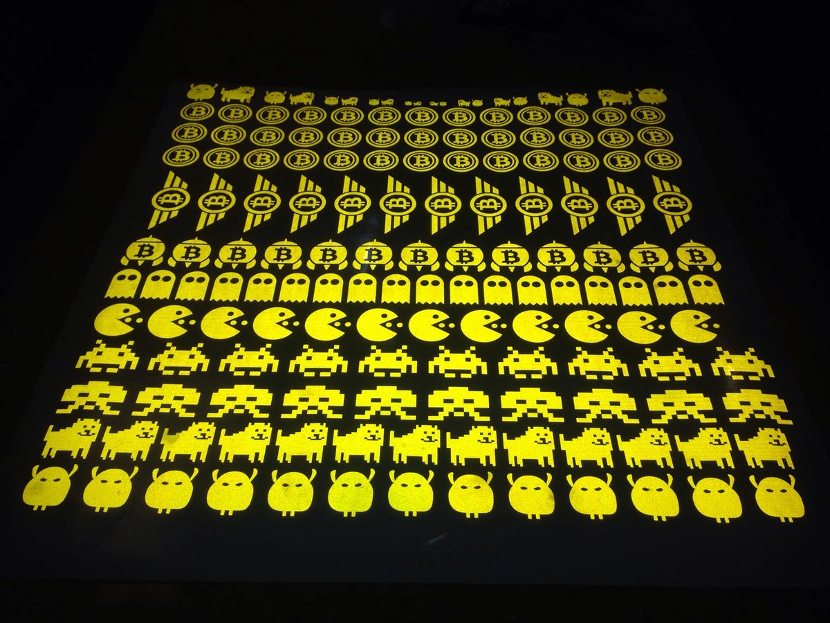 StickyPattern's tweet image. yellow reflex foil samples
