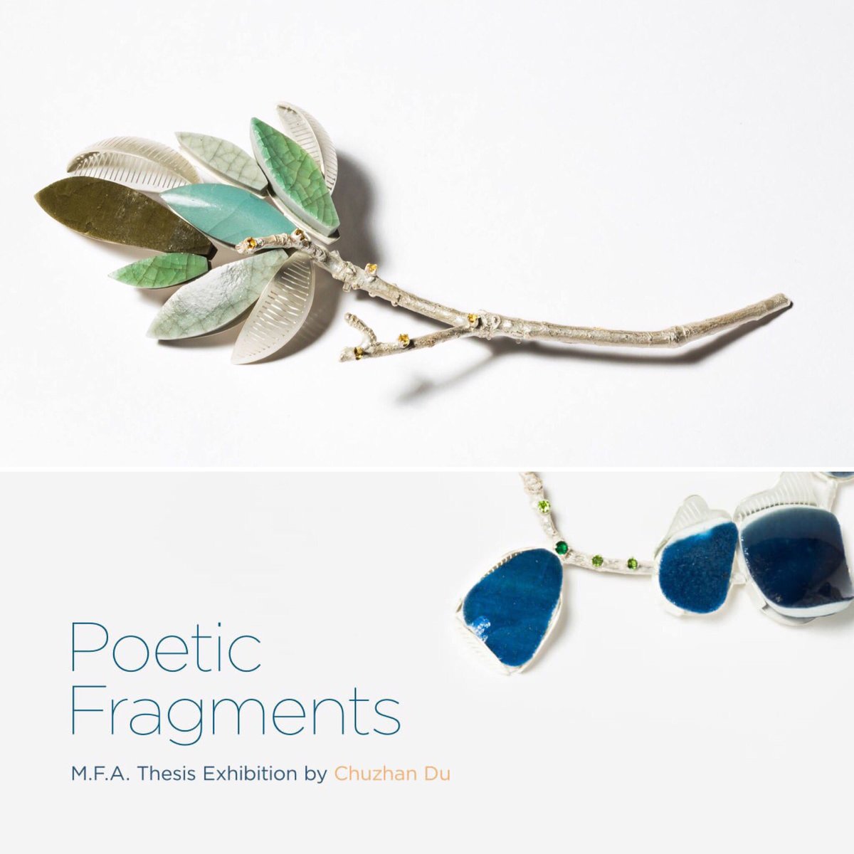Gallery hours for POETIC FRAGMENTS are today from 1-5 and the artist will be present!!