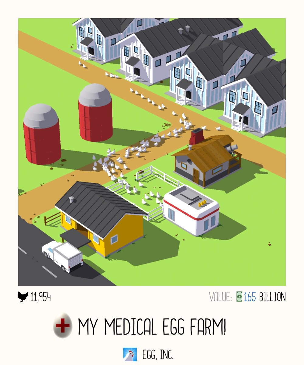 kynamarioc's tweet photo. Check out my farm in Egg, Inc.! https://t.co/29AX9blV2X https://t.co/KVYuWS50O4