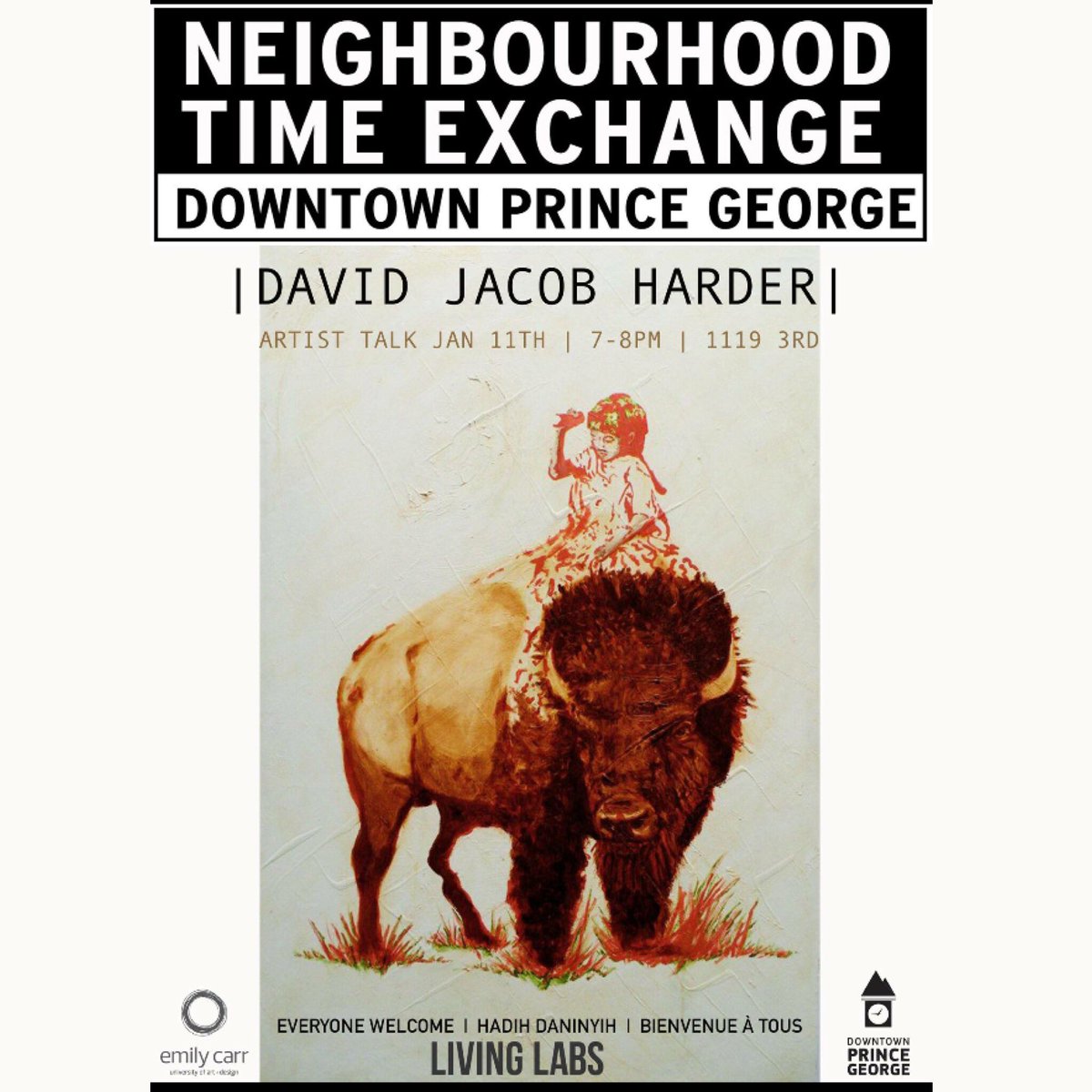 Wednesday, January 11th, Artist Talk with David Jacob Harder. 7-8pm | 1119 3rd ave
<a href="/_LivingLabs/">LivingLabs</a> <a href="/EmilyCarrU/">Emily Carr University of Art + Design</a> <a href="/DowntownPG/">Downtown PG</a>