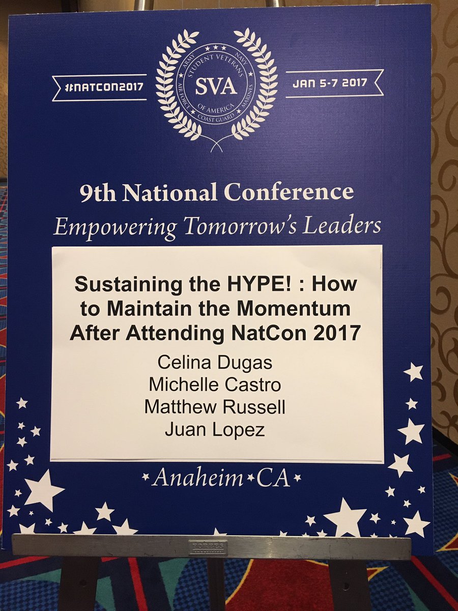 GWVets's tweet image. Ready share what we learned with the rest of GW #natcon2017