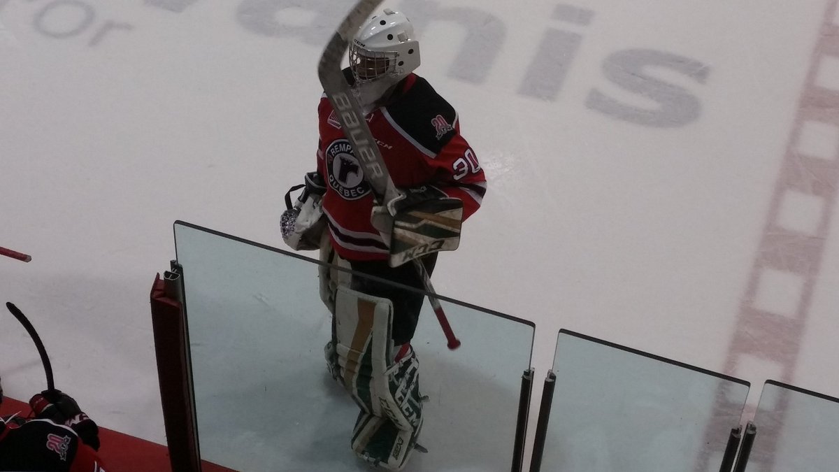 Correction : Baribeau n'a pas juste les jambières, mais bien tout son stock des Foreurs!