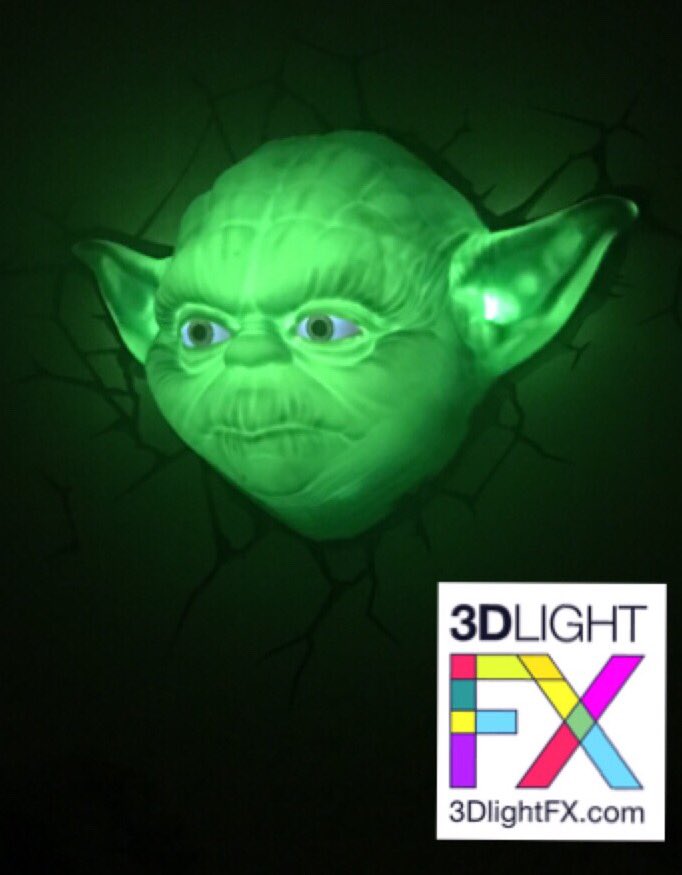 MomsMagnificent's tweet photo. My son is loving his @3DLightFX #Yoda light! How cool is this?! @usfg #StarWars #3DLightFX #Ad https://t.co/RGmIkJcNz3