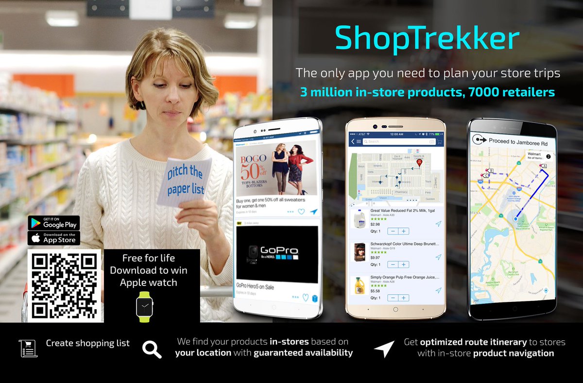 SmartFission's tweet photo. Indoor product wayfinding now available for retail via ShopTrekker. Get your sneak peak at @CES #CES2017 #MobileAppsCES #retail #Navigation https://t.co/o8TTNrkELh