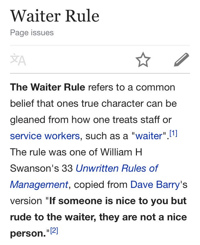 HawksmoorTweets's tweet image. To people who don't understand The Waiter Rule or why it applies, here's a FB post from one of my favourite, longest serving managers 😢