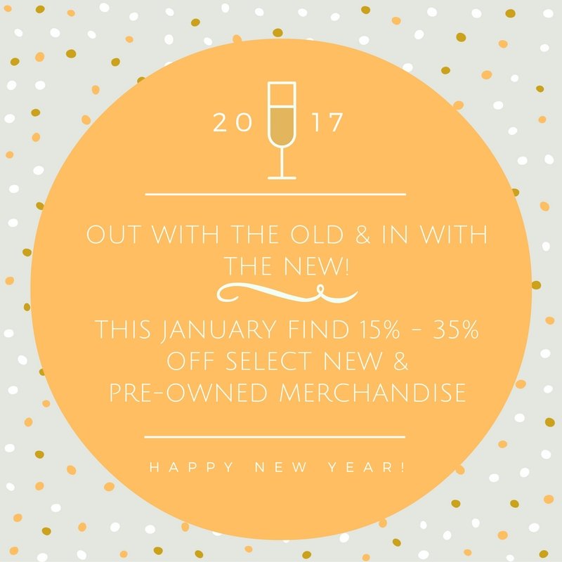 Back to reality! Shake the winter blues with 15%-35% off select items for the month of January! ☺ #sale #portcredit #mississauga