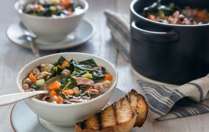 Black-Eyed Pea &amp; Collard Green Soup