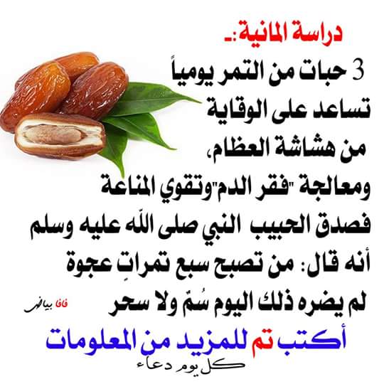 #معلومه مفيده عن التمر
