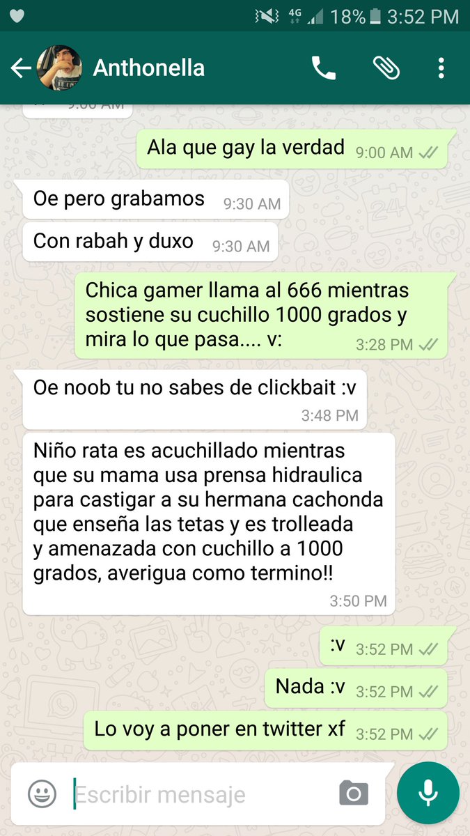 TheDaarick28's tweet photo. Aqui hablando normal con @AN7HONY1811 :v https://t.co/DMz6recZXH
