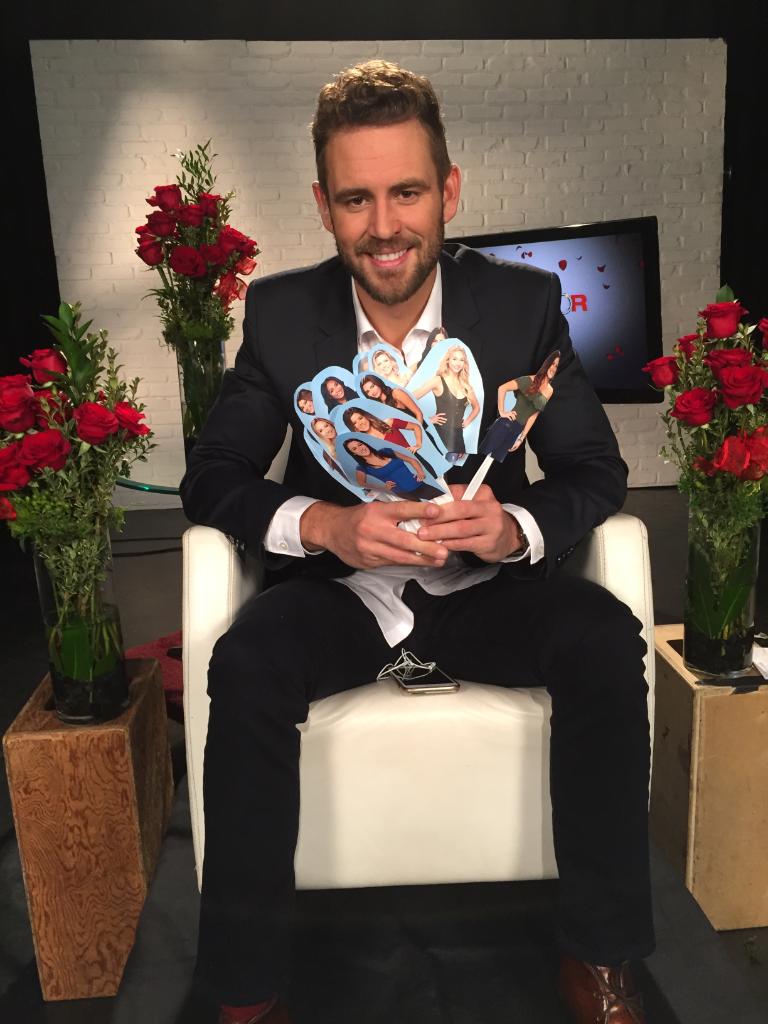 BachelorABC's tweet photo. .@viallnicholas28 sure has his hands full! #TheBachelor https://t.co/swr1wYcSSF