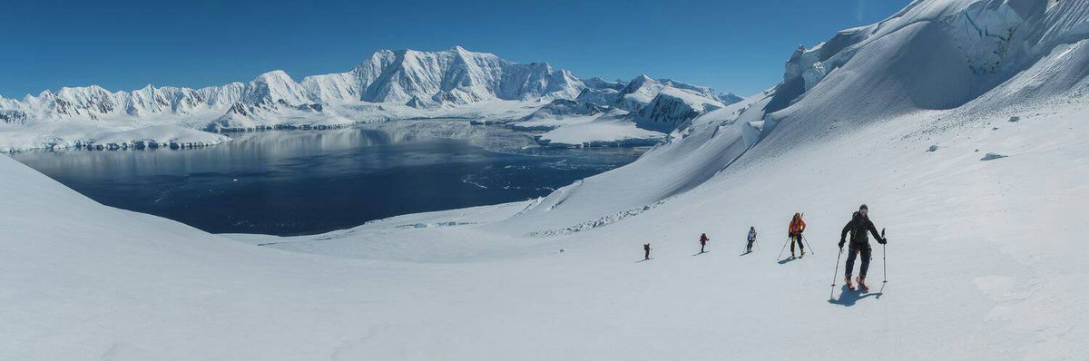 Backcountryuk's tweet photo. A beautiful shot from Julie and Arnout on their trip to the Antarctic with their new backcountry ski touring set ups from @Backcountryuk https://t.co/xBbEtB8XR3