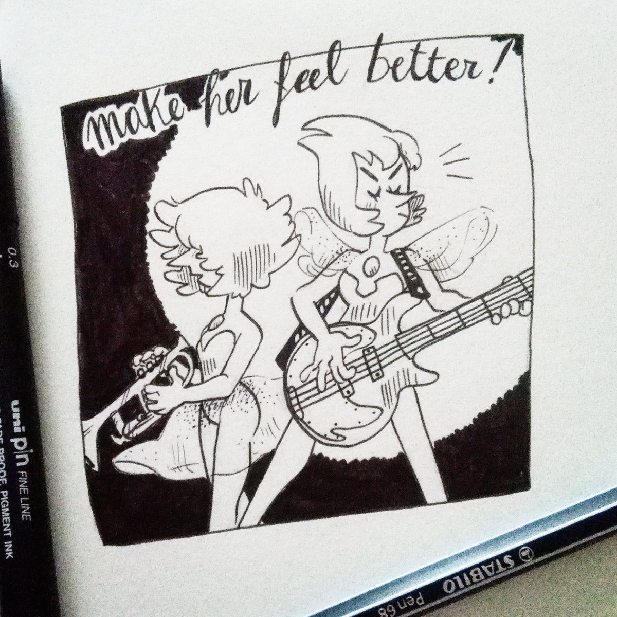 I want them to start jamming next time
#stevenuniverse #drawing 